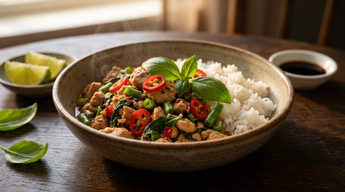 spicy-thai-basil-turkey-bowl