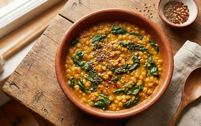 lentil-spinach-protein-bowl